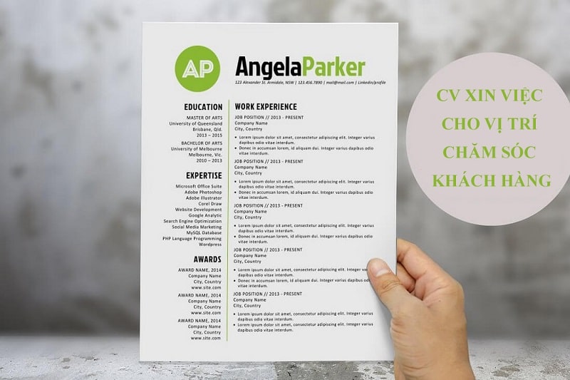 Kinh nghiệm viết CV ngành Tư vấn/Chăm sóc khách hàng