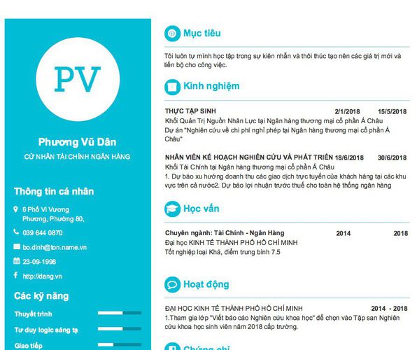 Kinh nghiệm xây dựng CV tài chính ngân hàng hoàn hảo